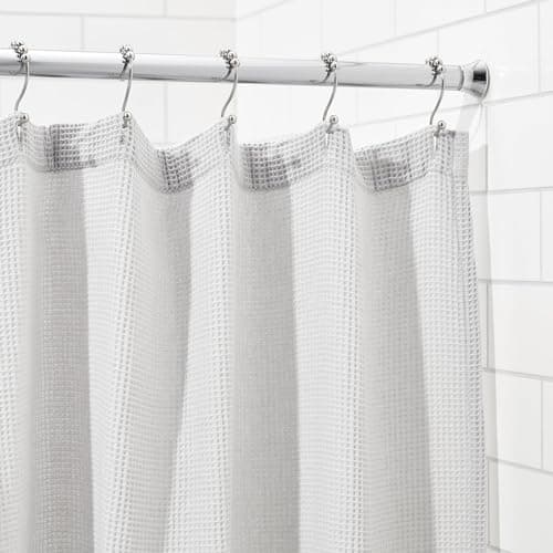 Image of Amazon Basics Extendable Shower Curtain Pole, 137 to 229 cm, Chrome