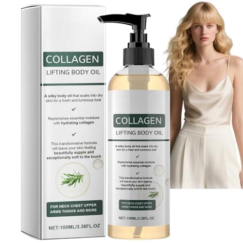 Image of 100ml Collagen Lifting Body Oil for Skin Tightening&Firming, Anti-Cellulite&Anti-Wrinkle Hydrating Magic Oil,Deep Care Moisturizing Skin Tightening Body Oil,Hydrating Massage Oil,Anti Cellulite Oil