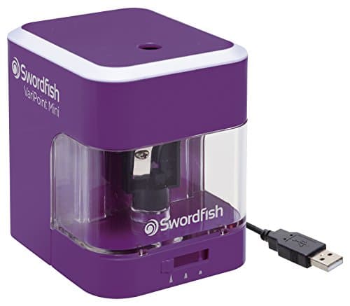 Image of Swordfish ‘VariPoint Mini’ Dual Power Pencil Sharpener with Pencil Point Options and Auto Stop Function [40304]