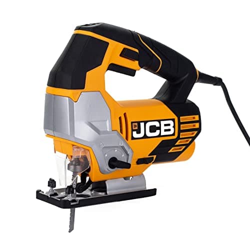 Image of JCB 240V Corded Jigsaw, 4 Pendulum Settings & Tool Free Blade Change, Variable Speed & Built in Dust Blower, Cutting Capacity of 100mm for Wood and 10mm for Metal, 800W, 3 Year Warranty
