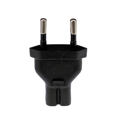 Image of XIAONIYI Europe CEE7/16 EU 2-pin Power Cable Plug To IEC C7 Figure 8 Receptacle Plug Adapter Converter