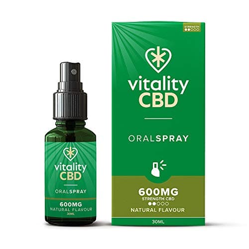Image of Vitality CBD Oral Spray in MCT Oil, 600 mg, Natural, 30 ml, NO THC