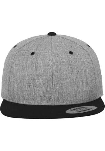 Image of Flexfit Adult Hat Classic Snapback 2 Tone - heather grey/black, one size