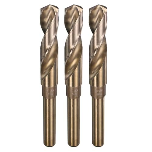 Image of sourcing map 3pcs 11/16" M35 Cobalt Twist Drill Bits, High-Speed Steel Jobber Drill Bit for Stainless Steel, Hardened Metal, Cast Iron, Aluminum, Copper, Soft Alloy Steel, Wood, Plastic