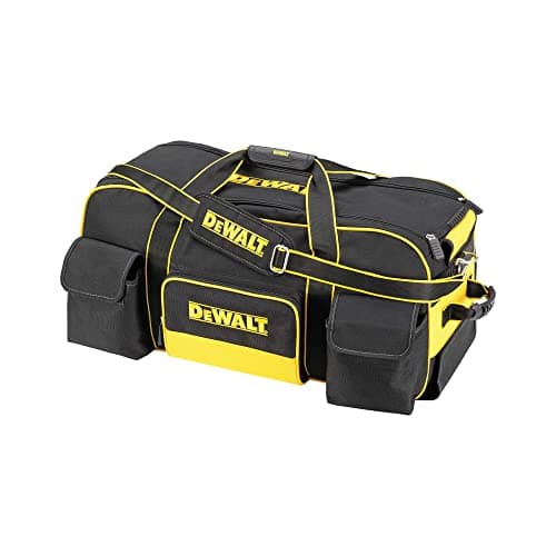 Image of DEWALT DWST1-79210 Duffel Trolley Bag with Wheels, Yellow/Black, Large 26-Inch