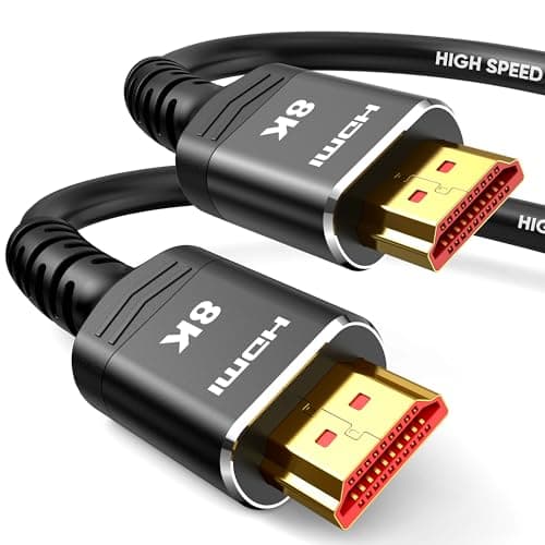 Image of Highwings 10K 8K HDMI Cable 1M/2FT, Ultra High Speed [In-Wall CL3 Rated, 8K@60Hz 4K@120Hz Video, 48Gbps], HDMI Lead eARC HDR10 HDCP 2.2/2.3, Compatible for Laptops/PCs/HDTVs/Projectors