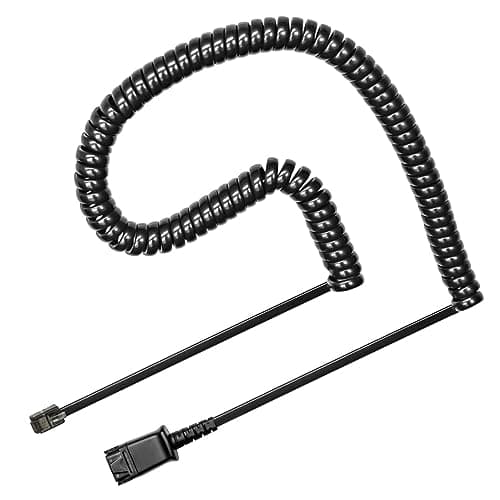 Image of U10P Adapter Cable Compatible with Plantronics QD Headsets Work with Polycom VVX Shoretel NEC Aastra Nortel Digium Phones