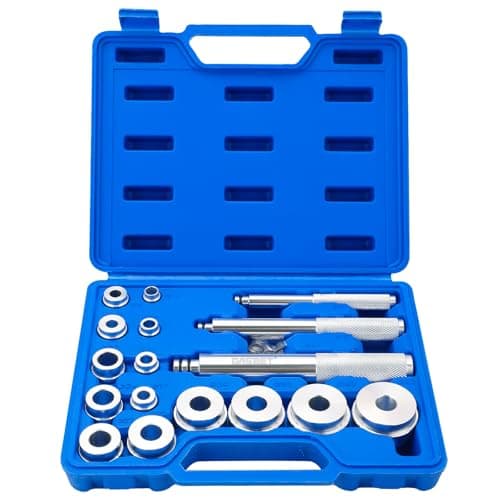 Image of DASBET 17PCS Axle Bearing Race Seal Bushing Driver Install Set Disc Tool Master Set Bearing Seal Bush Installation Press Tool Kit for Motorbikes Wheel Bearings