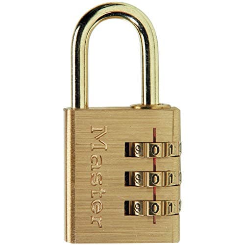 Image of Master Lock 30mm Solid Aluminium Padlock with Brass Finish