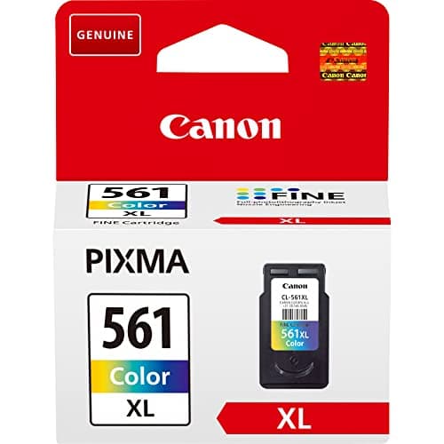 Image of Canon Original High Yield Ink Cartridge Compatible with Pixma Series, 300 Pages, Cyan/Magenta/Yellow, Multipack One Size CLI-561