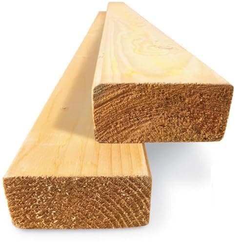 Image of CLS Timber 4" x 2" 38mm x 89mm- 1.2m Length - 5 Pack (6 Metres Total) - Planed & Kiln-Dried C16 Graded Softwood - Ideal for Stud Walls, Timber Framing