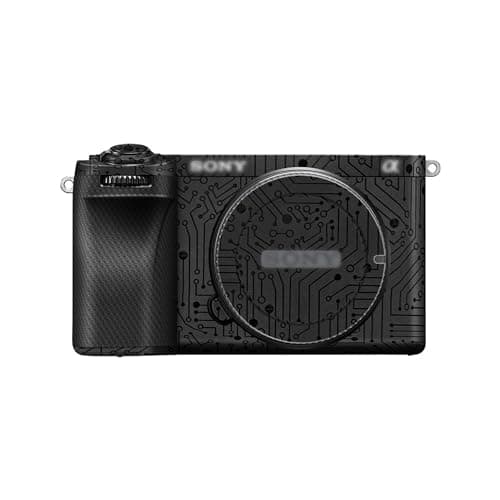 Image of JJC Camera Skin Sticker Body Wrap Protective Cover for Sony A6700 ILCE-6700 Camera - 3M Guard Film Anti-Scratch Decals Shield (Circuit Board Black)