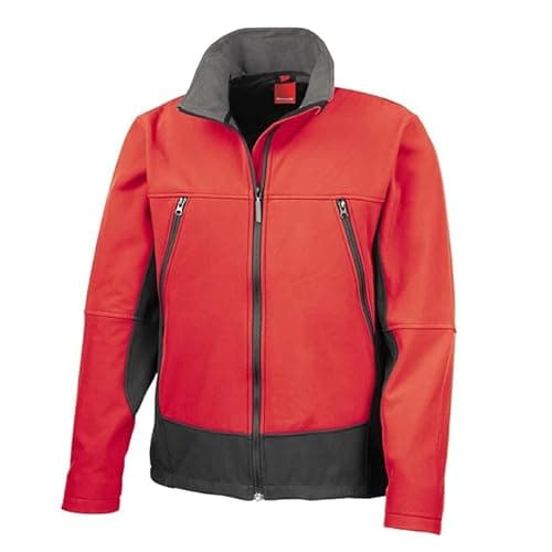 Image of Result R120X Mens Activity Softshell Jacket - Red/Black - S