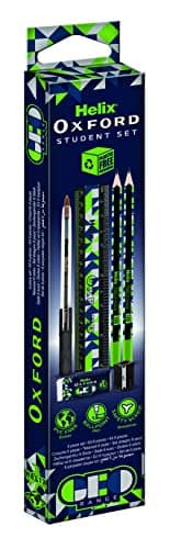 Image of Helix Oxford Geo Student Set - School Essential in Blue and Green
