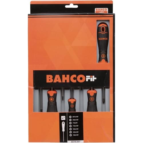 Image of Bahco B219.007 "Fit" Pz/Torx Screwdriver Set, Multi-Colour