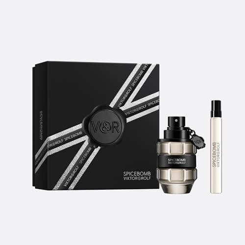 Image of Viktor & Rolf Spicebomb Eau de Toilette 50ml Gift Set 2024 (Contains 50ml EDT and 10ml Travel Spray)