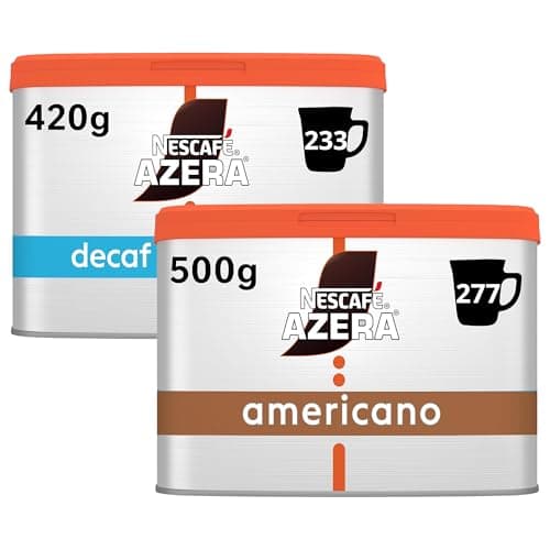 Image of Nescafé Azera Americano 500g & Decaf Americano 420g Bundle – Barista-Style Instant Coffee for Smooth Black Coffee