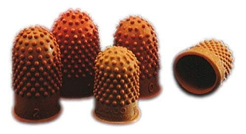 Image of Rexel Thimblettes Size 00 – 17 Dark Orange (10 Pack)