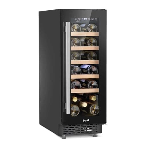 Image of Baridi 20 Bottle Slim 30cm Built-In Wine Cooler with Digital Touchscreen Controls - DH203