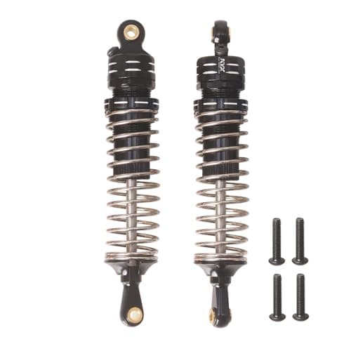 Image of XBERSTAR RC Shock Absorber for Tamiya 1/10 Hornet EVO RC Front Rear Shock Absorber Aluminum Spring Damper Suspension (Black Rear Shock Absorbers)