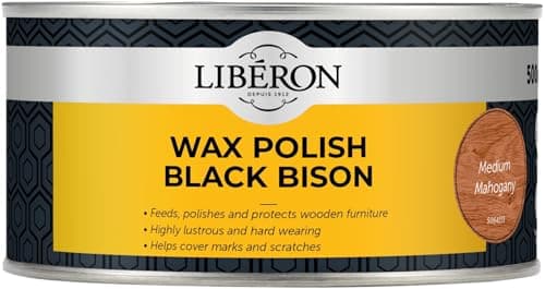 Image of Libéron Wax Polish Black Bison Paste Medium Mahogany 500ml