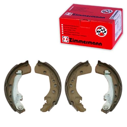 Image of ZIMMERMANN Brake shoe set for rear drum brake with lever photo corresponds to box contents compatible with Fiat 500e 203 mm 10990.161.1