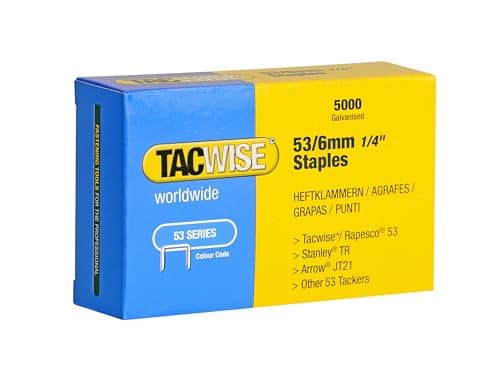 Image of Tacwise 0331 Type 53 / 6 mm Galvanised Staples, Pack of 5000