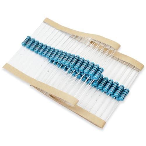 Image of Innfeeltech 50 Pcs 1W 1% Tolerance 10KΩ Metal Film Resistor Resistance for DIY Project and Experiments