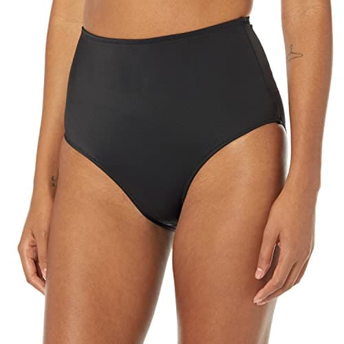 Image of Amazon Essentials Women's High Waist Swim Bottom (Available in Plus Size), Washed Black, 16