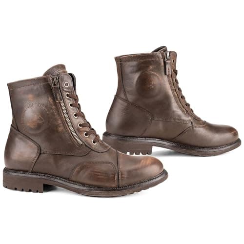 Image of Falco Aviator Motorcycle Boots, brown, 8.5 UK