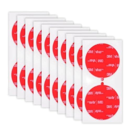 Image of 3M Double Sided Adhesive Pads Heavy Duty 50MM Diameter 0.5MM Thick 20 PCS Clear 4905 Round Sticky Mounting Foam Tape Strong Adhesive for Car Décor Home Office Logos