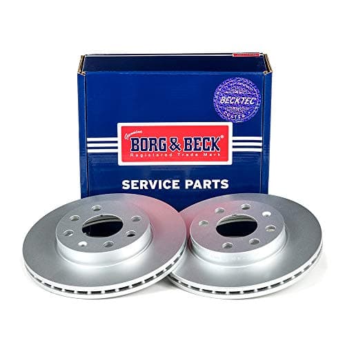 Image of Borg & Beck BBD4252 Brake Disc Pair To Fit Vauxhall Corsa 1 0-1 2 2000-