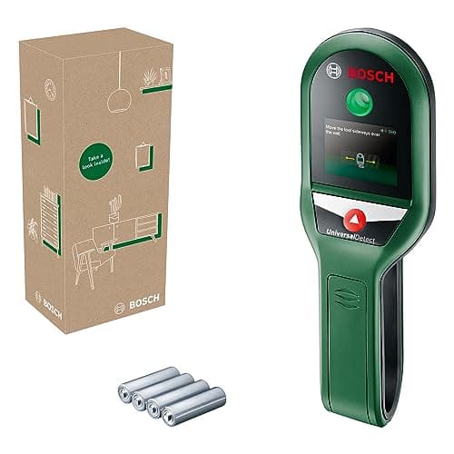 Image of Bosch detector UniversalDetect (step-by-step display guide for easy handling, stud and cable detector, in E-Commerce cardboard box)