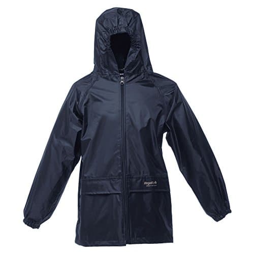 Image of Regatta Kids Fully Waterproof Jacket Black, Navy OR Pink Childs Boys OR Girls (7-8 Years, Navy)