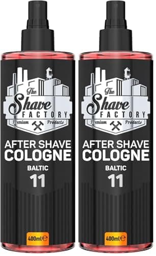 Image of The Shave Factory Aftershave Cologne for Men – Baltic 400ml – Refreshing and Invigorating Fragrance – Citrus and Earthy Wood with a Crisp Coastal Touch – Soothes Irritation, Refreshes the Skin