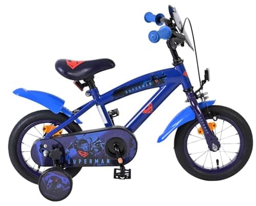 Image of Volare Bluey Children's Bicycle 12 Inches | 3-5 Years | 2 Handbrakes, Removable Stabilisers, Chain Guard & Reflectors | Adjustable Saddle | Gift for Girls & Boys