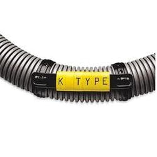 Image of K-Type Marker Cable Carrier Strips Size 7 - Black (300 pcs)