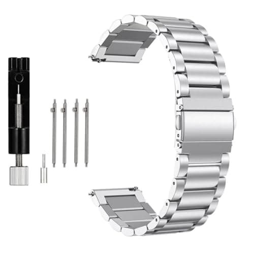 Image of Triblanc Stainless Steel Metal Watch Strap 18mm 20mm 22mm Replacement Band Bracelet Straps for Men Women