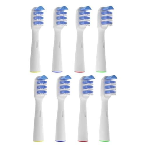 Image of Tri-Zone Replacement Brush Heads Compatible with Oralb Electric Toothbrush, EB30 Style Toothbrush Heads for Professional Care, Triumph, Vitality & Advance Power, Soft Bristles, 8 Pack