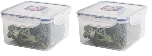 Image of LocknLock Square 1.2ltr (155 x 155 x 87mm) (Pack of 2)