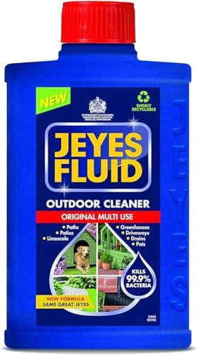 Image of 1 X 300ml Jeyes Fluid Original Formula Outdoor Cleaning Solution for Paths, Patios, and Driveways - Powerful Disinfectant for Pet Housing and Unblocking Drains