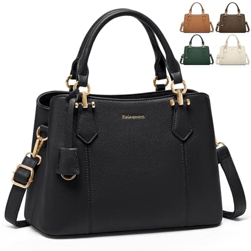 Image of RAINSMORE Handbags for Women PU Leather Ladies Handbags Elegant Women Handbags Top Handle Shoulder Bags for Casual Work