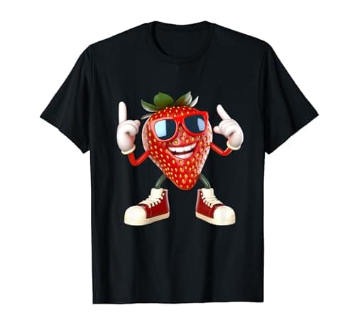 Image of Strawberry dancing Strawberry Fruit T-Shirt