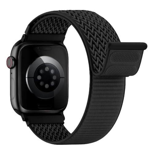 Image of Nylon Sport Loop Straps for Apple Watch Strap 44mm 40mm 49mm 46mm 45mm 42mm 41mm 38mm Men Women,Soft Breathable Fabric Waterproof Bands for Apple Watch Band Series 11 10 9 8 7 6 5 4 Ultra/3/2 SE/3/2