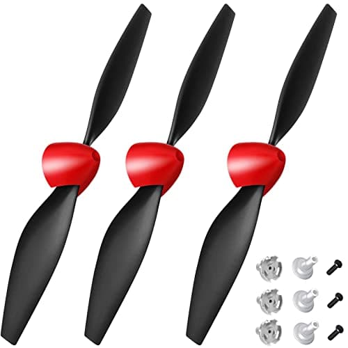 Image of FLYCOLOR 3 Sets P51 Rc Plane Propeller with Propeller Savers and Adapters for VOLANTEXRC 761-5 Airplane and Tr-p51d