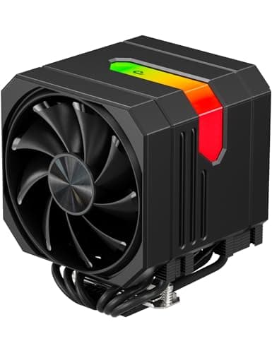 Image of upHere gaming up2KC6 Black ARGB CPU Air Cooler, Dual-Tower 6×Ф6mm Heatpipes CPU Cooler, PWM 120mm Fan PC Cooler, TDP 265W, Intel LGA 1851/1700/2011/2066(X79/X99), AMD AM5/AM4