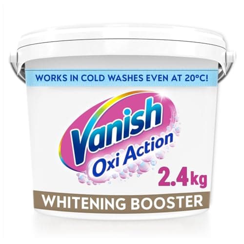 Image of Vanish Oxi Action Fabric Stain Remover Powder For Whites 2.4kg - Whitening Booster