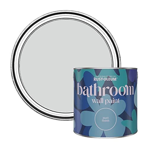 Image of Rust-Oleum Grey Water-Resistant Bathroom Wall & Ceiling Paint - Winter Grey 2.5L