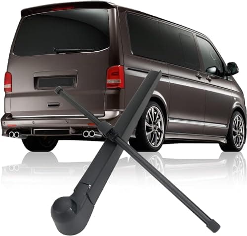 Image of Rear Windshield Wiper Arm Replacement for VW T5 Caddy 2003-2019, Rear Windshield Wiper Arm Replacement for VW Multivan Transporter, Car Wiper Blade Kit Waterproof