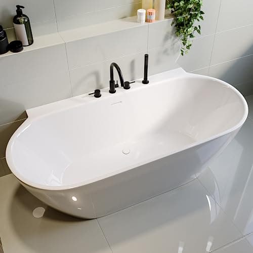 Image of Alto Freestanding Double Ended Back to Wall Bath 1700 x 800mm